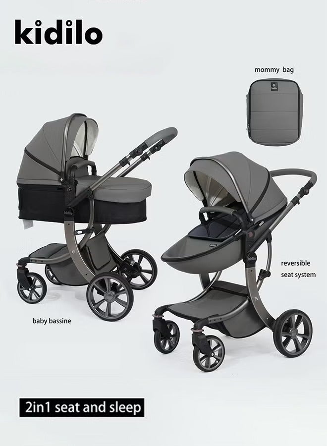 كيديليو عربة أطفال قابلة للتحويل 3 في 1 مع وضع سرير الأطفال - Image 1